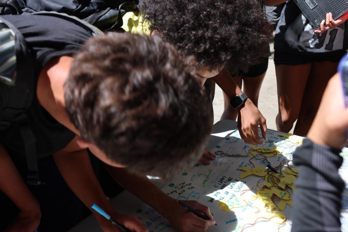 The school comes together to promote anti-bullying during Unity Day