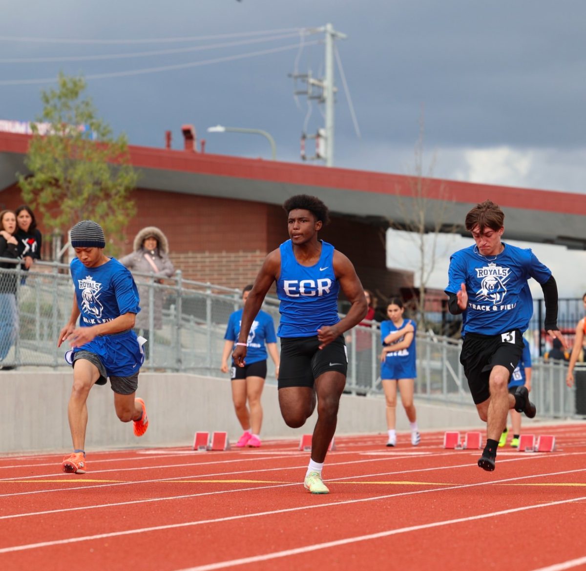 The school’s track and field team is off to a running start